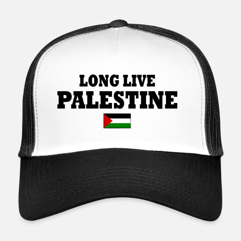 Long live palestine - Trucker Cap - white/black