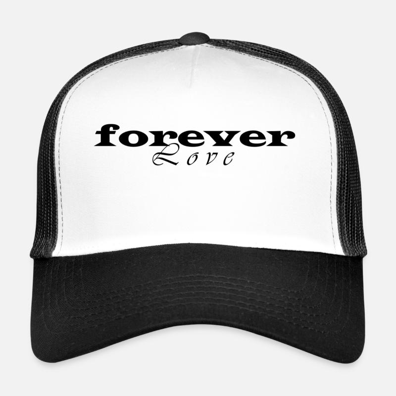 Forever Love Logo YK2 - Trucker Cap - white/black
