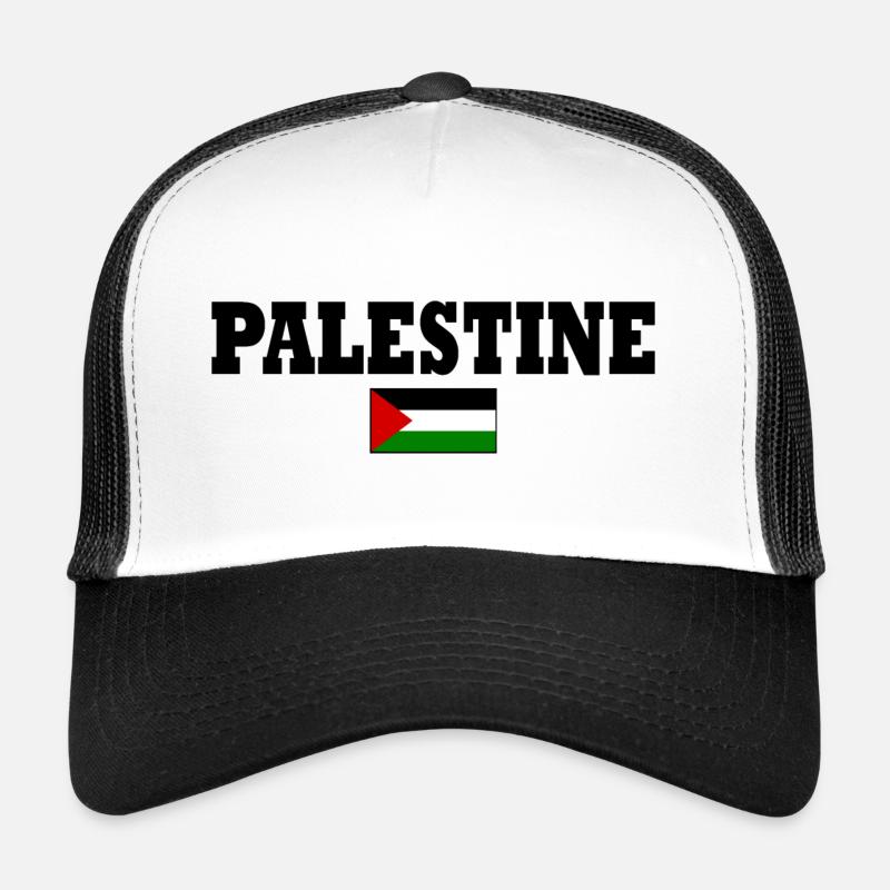 palestina - Trucker Cap - white/black
