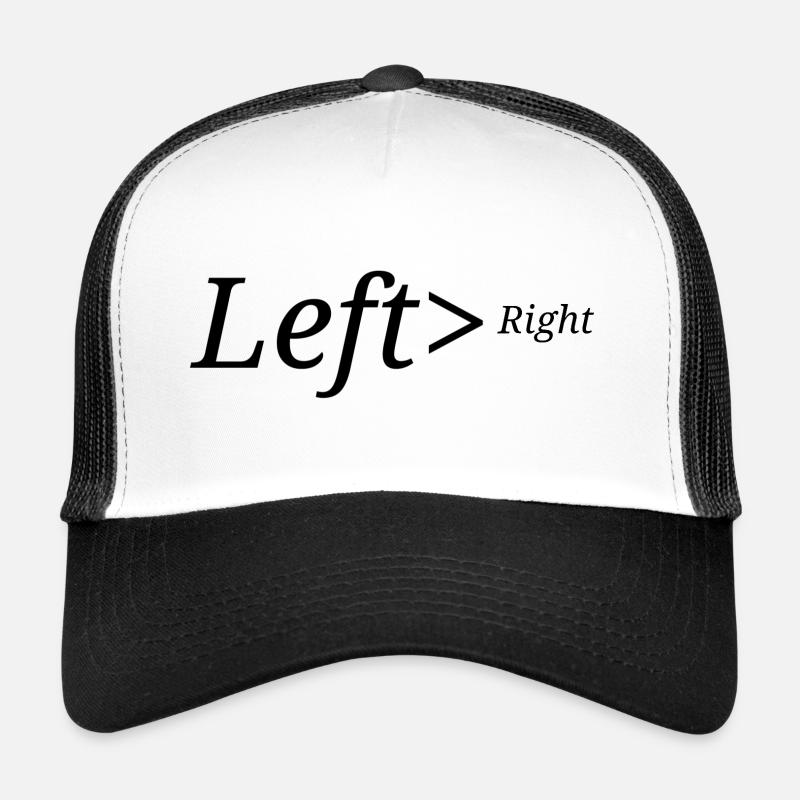 Left>Right - Trucker Cap - Weiß/Schwarz