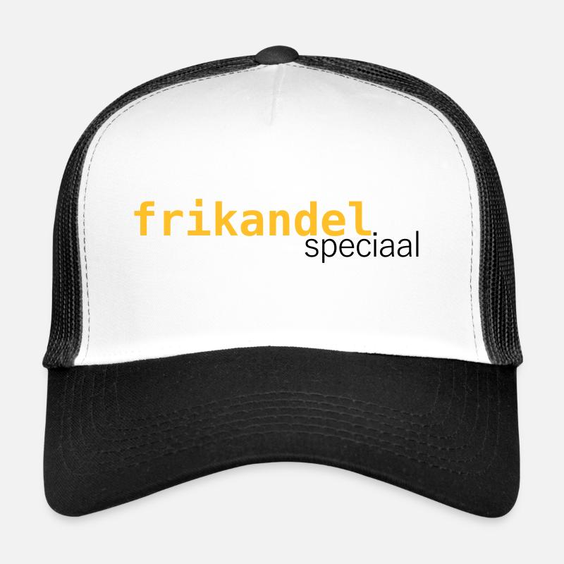 Frikandel speciaal - Trucker Cap - Weiß/Schwarz