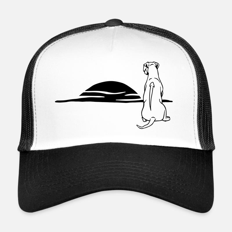 Rhodesian Ridgeback - Casquette trucker  - blanc/noir