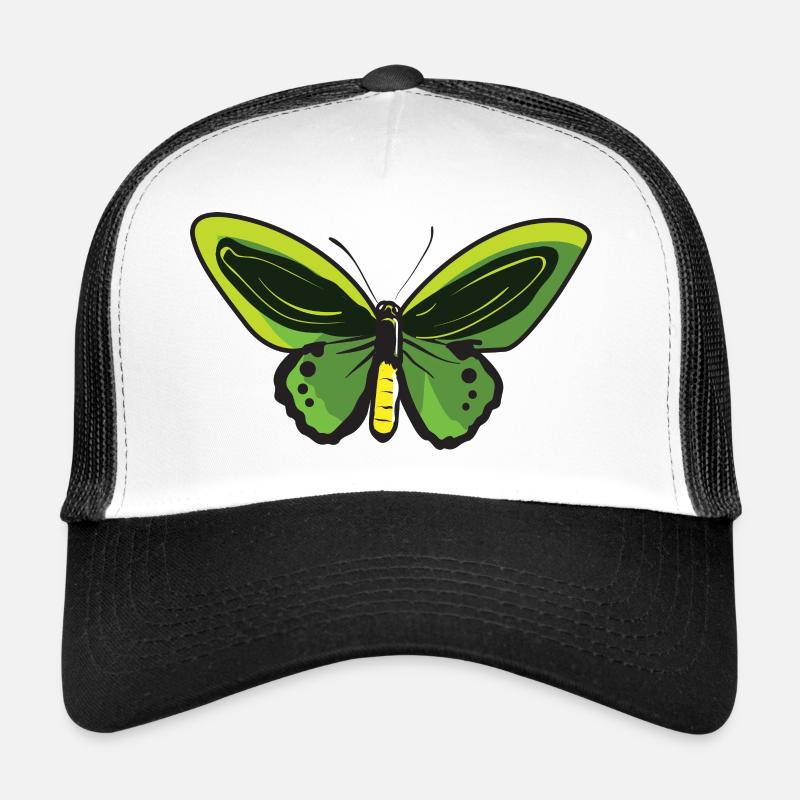 Papillon citron Papillon Papillon papillon - Casquette trucker - blanc/noir