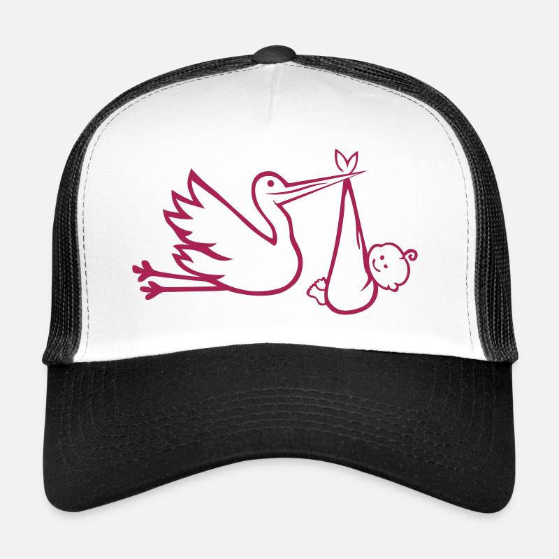 stork bebe birth Trucker Cap