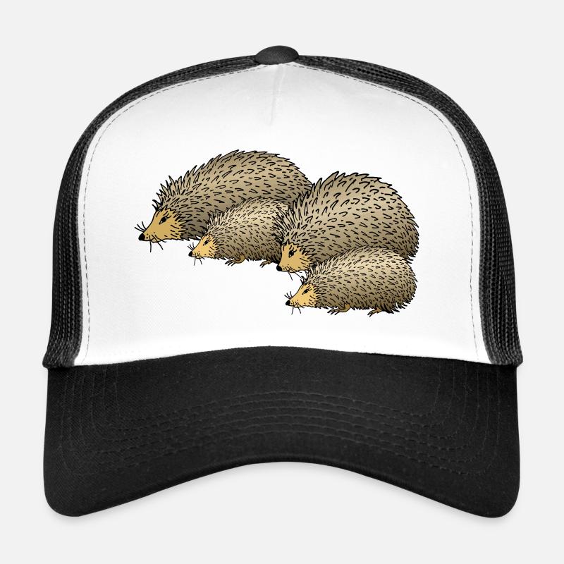 Igel - Trucker Cap - Weiß/Schwarz