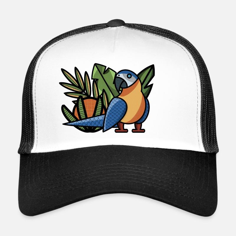 Perroquet Macao Macao tropical ararauna Casquette trucker 