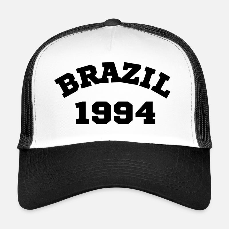 Brésil1994 - Casquette trucker  - blanc/noir
