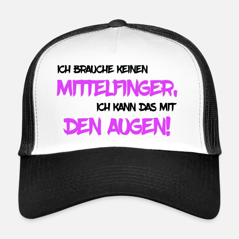 Brauche keinen Mittelfinger Trucker Cap