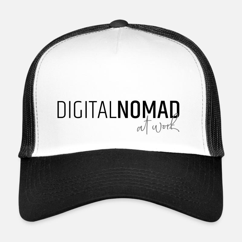 Digital nomad at work Trucker Cap