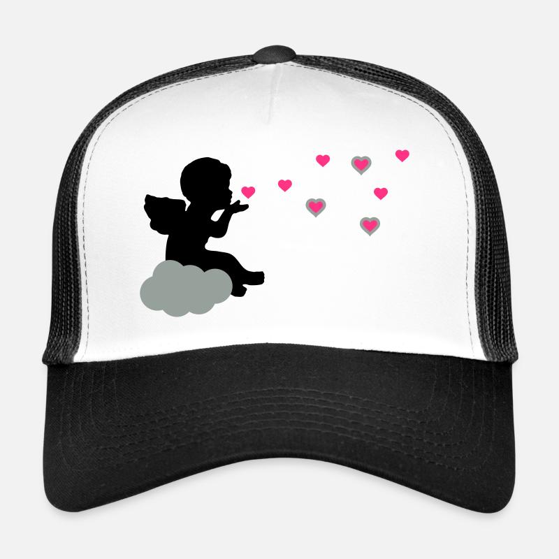 Stilisierter Liebesengel mit Herzen Trucker Cap