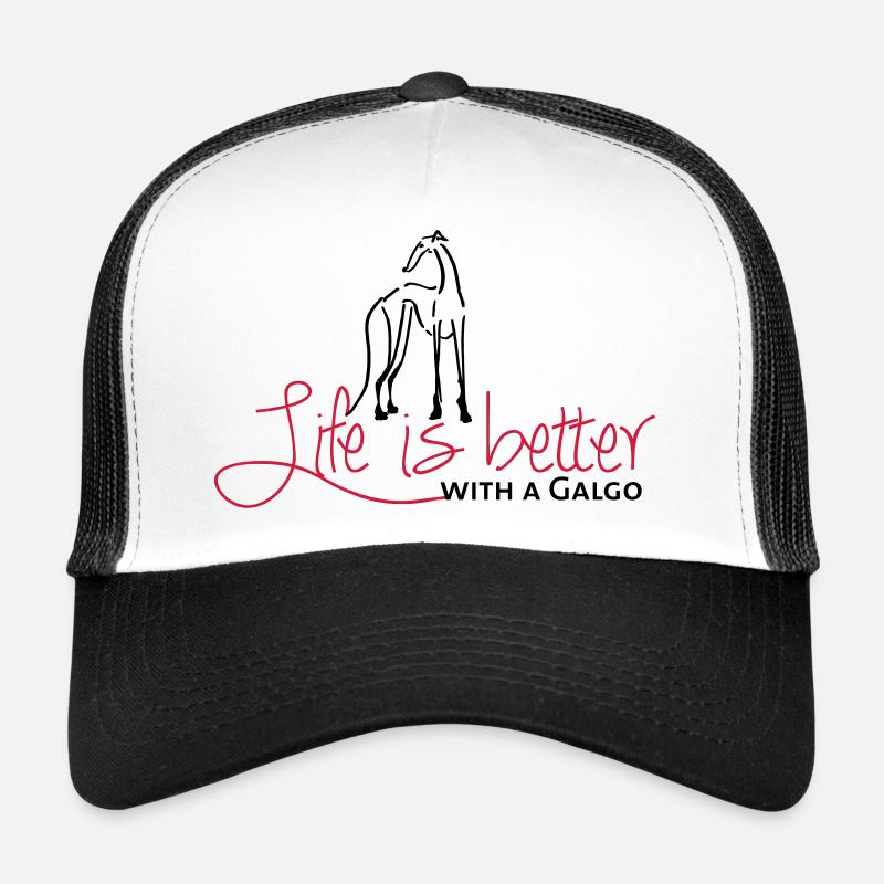 Life is better Galgo Trucker Cap