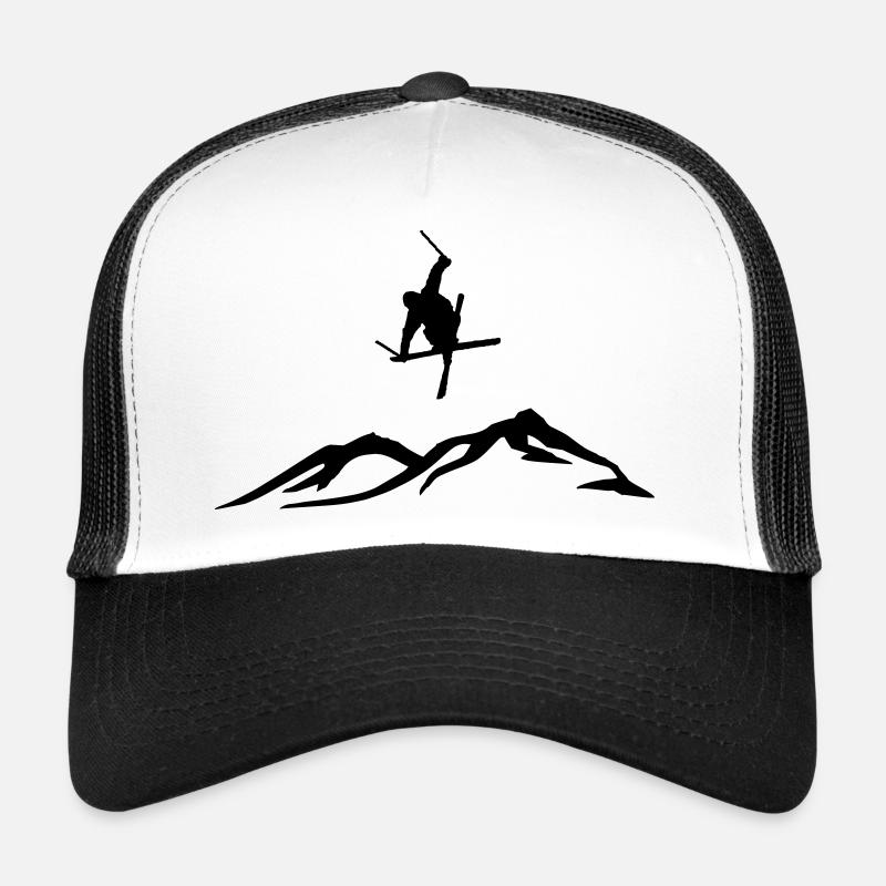 Freestyle ski - Casquette trucker  - blanc/noir