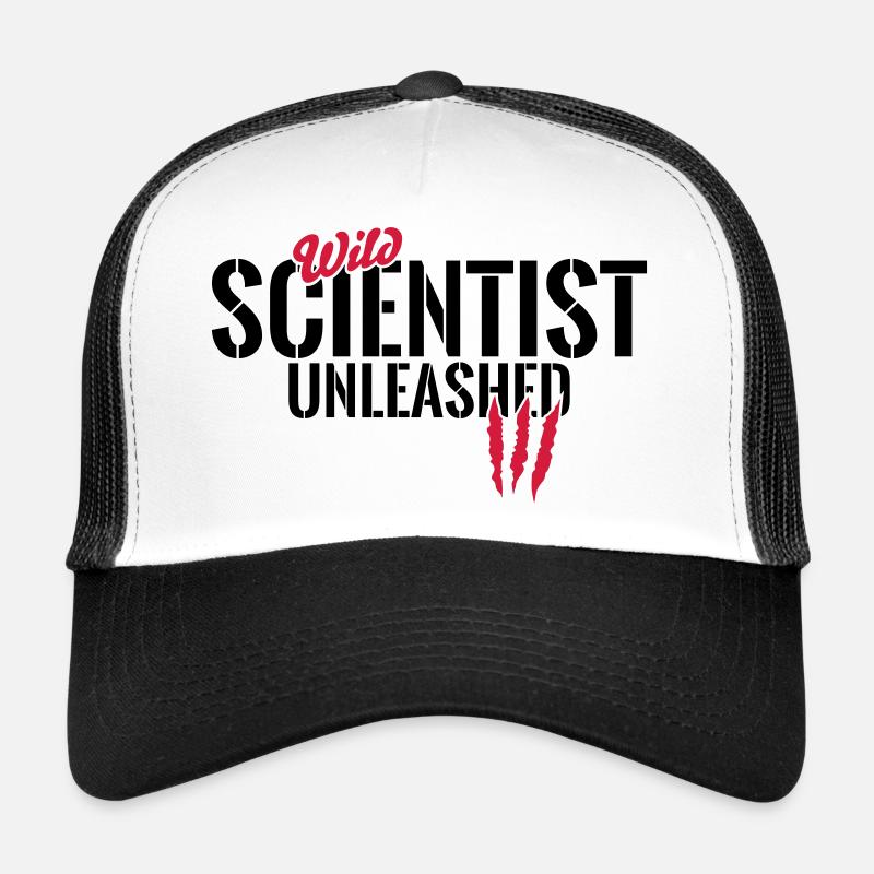 Scientifiques sauvages déchaînés - Casquette trucker  - blanc/noir