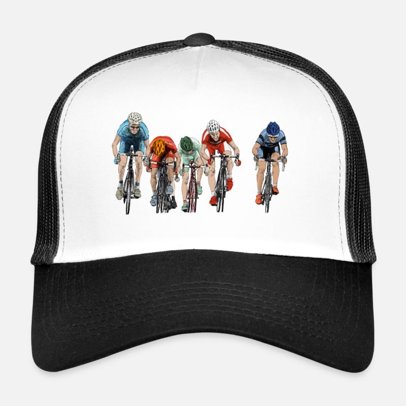 Rennen - Trucker Cap - Weiß/Schwarz