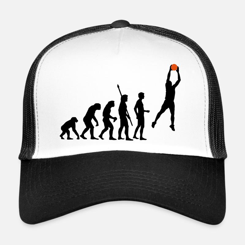 evolution_basketball_072011_a_2c - Casquette trucker  - blanc/noir