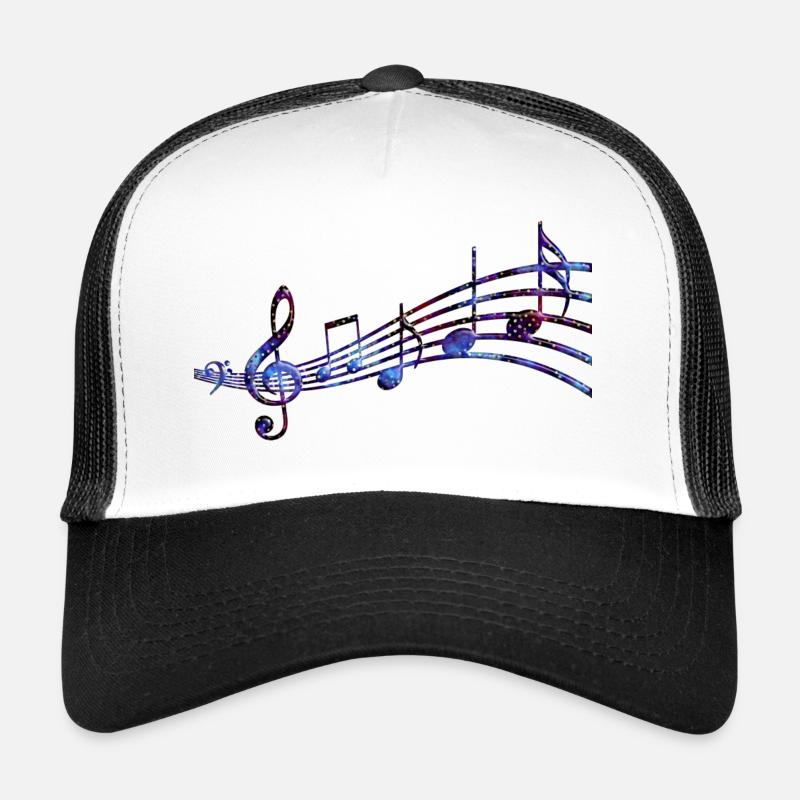 Portée musicale étoilée Casquette trucker 