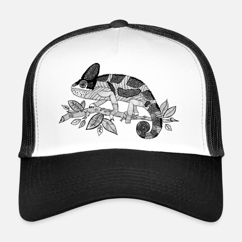 Chamäleon - Trucker Cap - Weiß/Schwarz