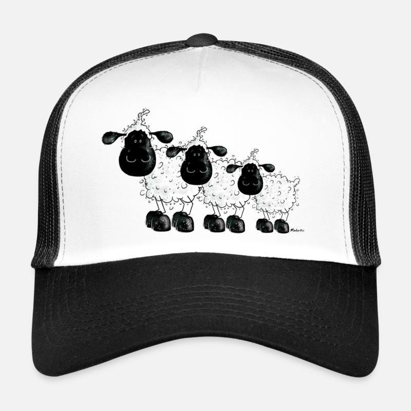 Mouton - Moutons - Casquette trucker - blanc/noir