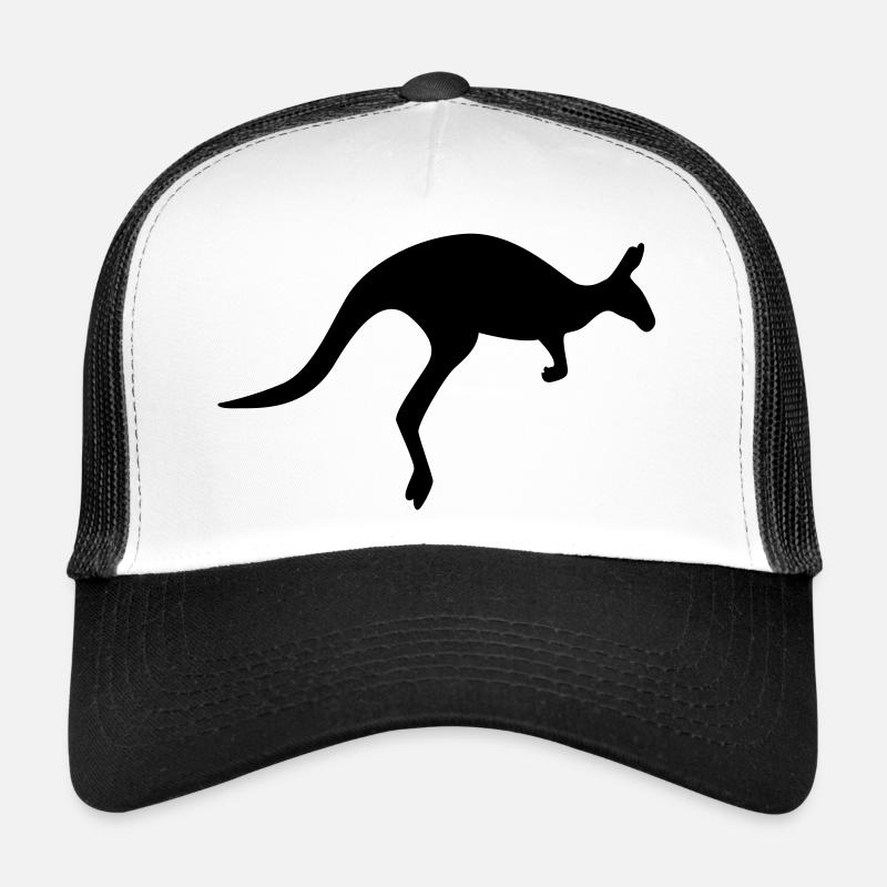kangaroo - Trucker Cap - white/black