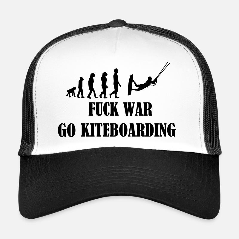 Kiteboard,Kiteboarder,Kite,Kiteboarding,Sea,Board - Trucker Cap - white/black