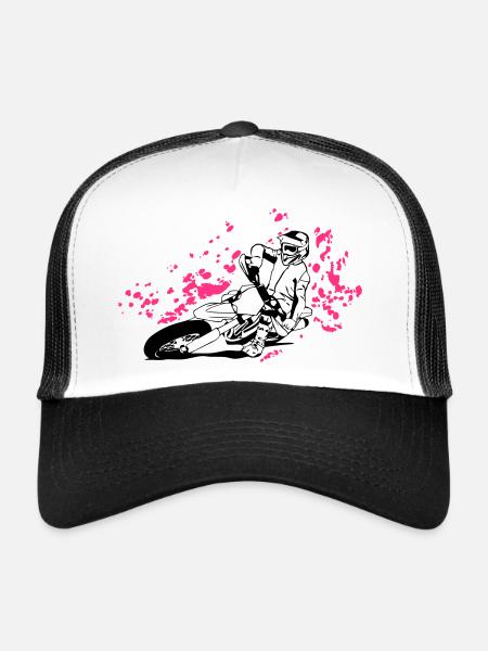 Supermoto - Supermotard - Trucker Cap - white/black - Front