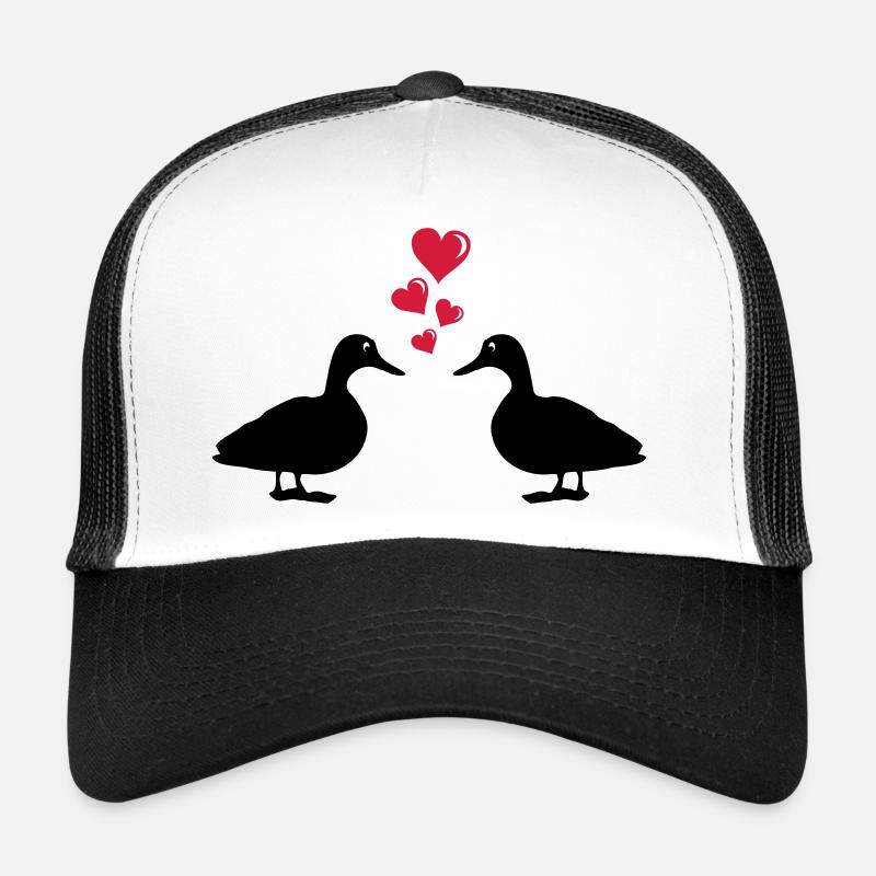 ducks_in_love_01 - Trucker Cap - Weiß/Schwarz