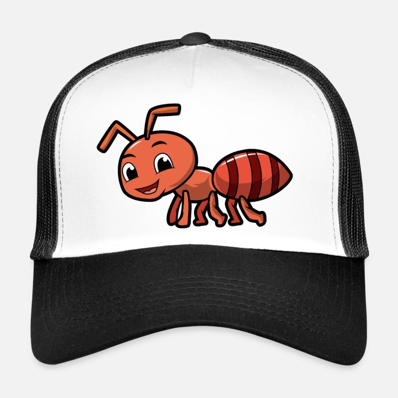 Ameise - Trucker Cap - Weiß/Schwarz