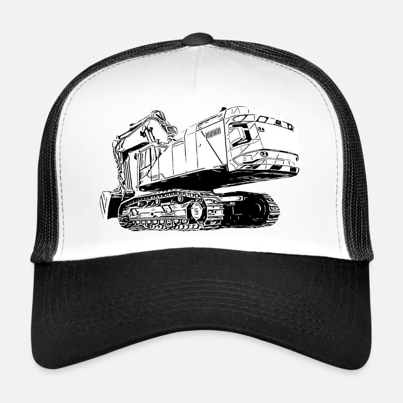 Pelles - Casquette trucker - blanc/noir