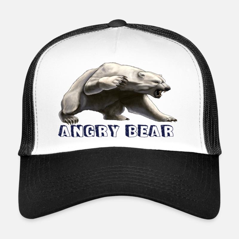 Angry bear , bear Casquette trucker 
