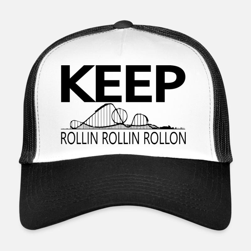 Rollercoaster Achterbahn Freizeitpark Trucker Cap
