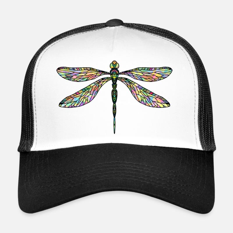 Libelle - Trucker Cap - Weiß/Schwarz