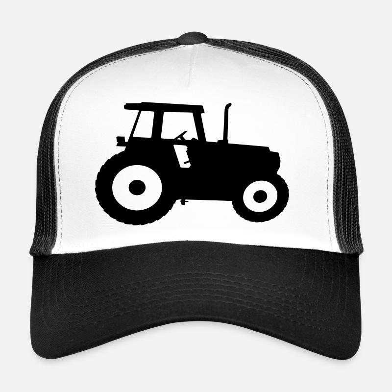 Tracteur silhouette silhouette machine agricole Casquette trucker 