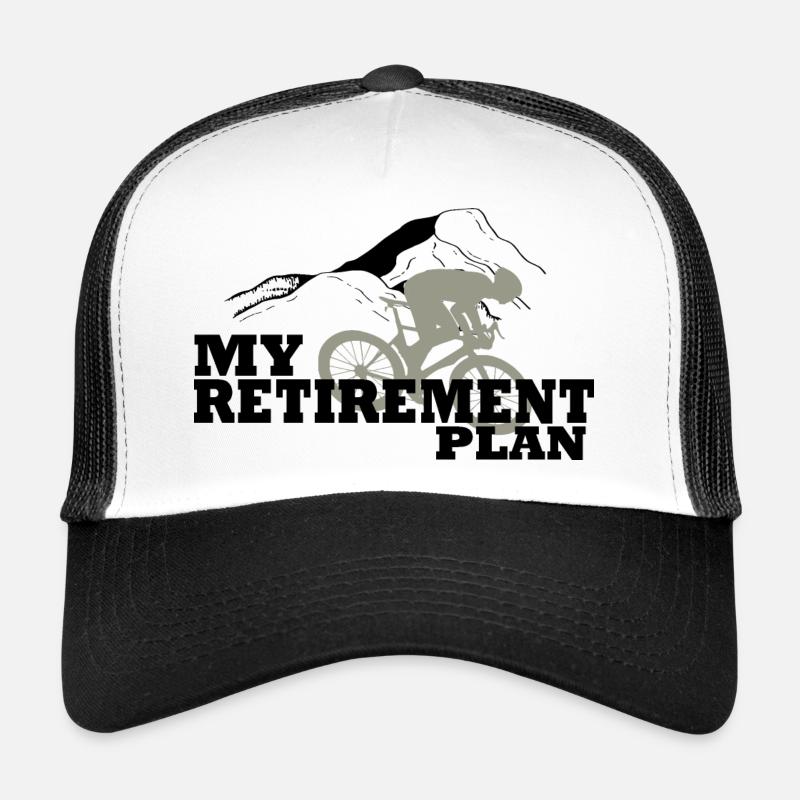 Le vélo est mon plan de retraite Casquette trucker 