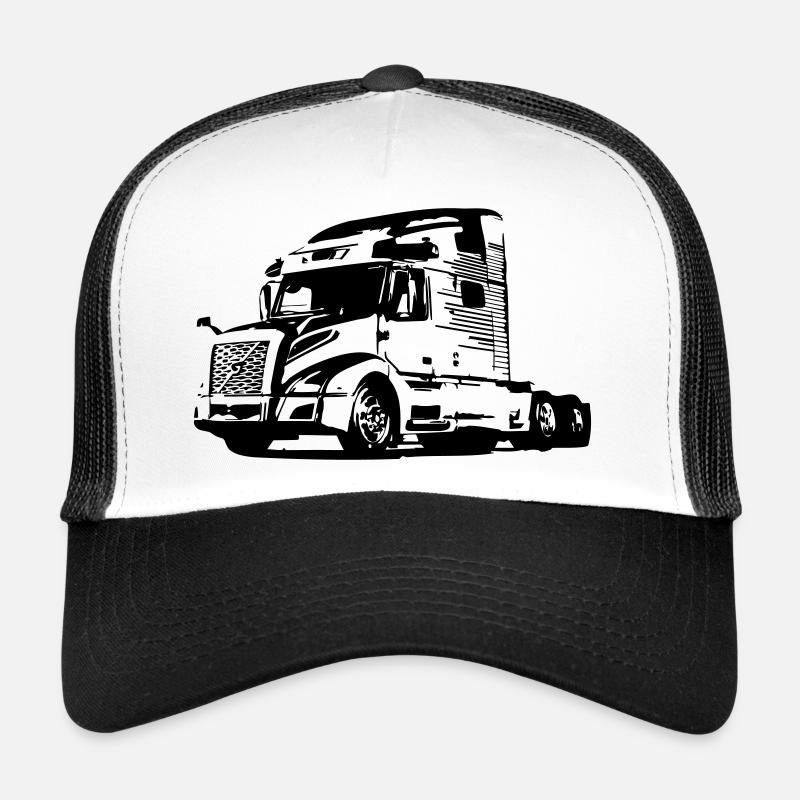 Trucker LKW US - Trucker Cap - Weiß/Schwarz