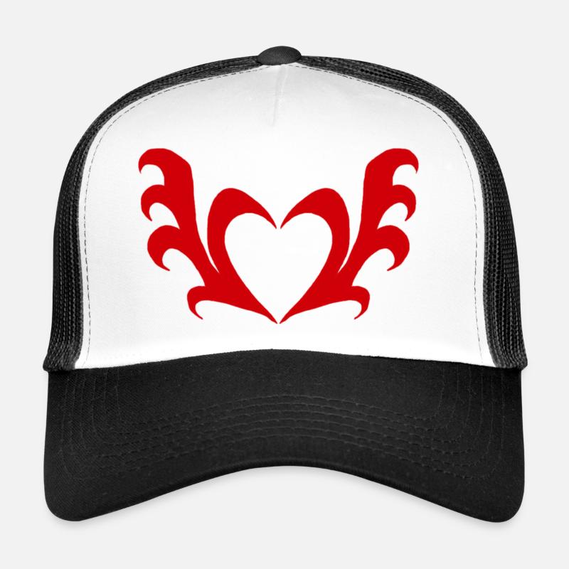 Cœur avec des ailes Casquette trucker 