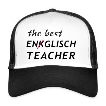 The best Englisch Teacher - Trucker Cap - white/black - Front