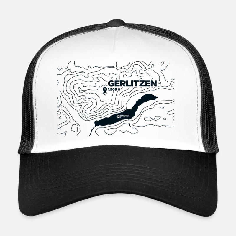 Topo Gerlitzen Paragliding - Trucker Cap - white/black