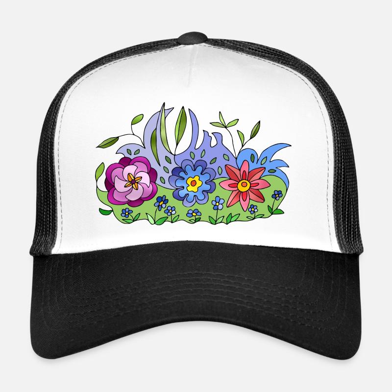 Fleur Casquette trucker 