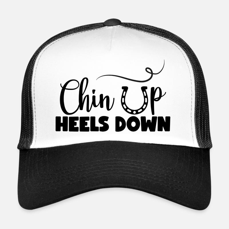 Menton vers le haut, talons vers le bas Casquette trucker 