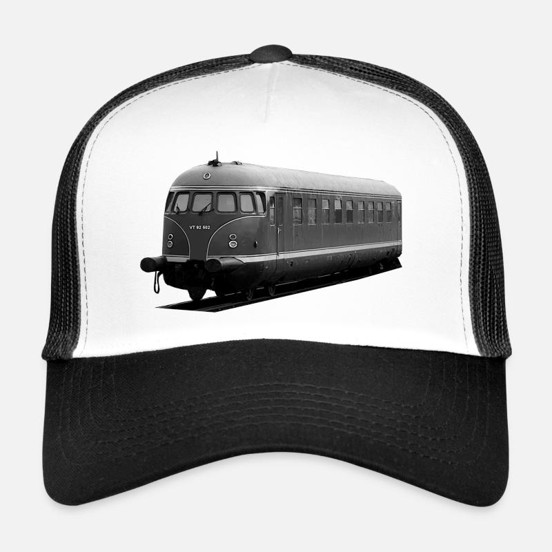 Diesel railcar VT 92 Eierkopf Bundesbahn - Trucker Cap - white/black