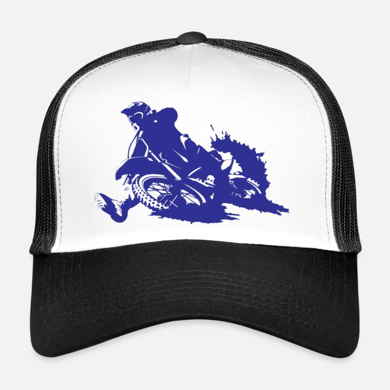 Motocross - Trucker Cap - Weiß/Schwarz