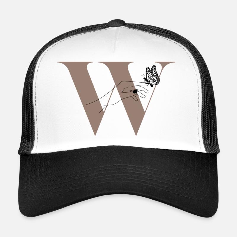 Buchstabe W Magischer Schmetterling Trucker Cap