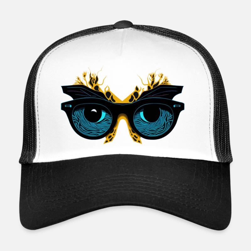 Lunettes de corail des profondeurs de mer Casquette trucker 