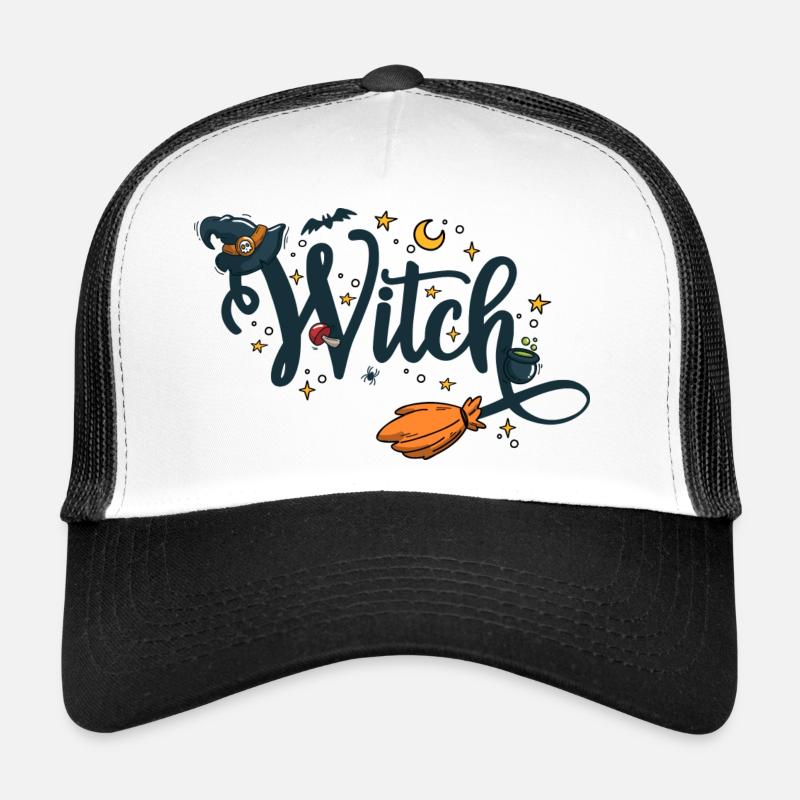 Halloween-Hexe Trucker Cap