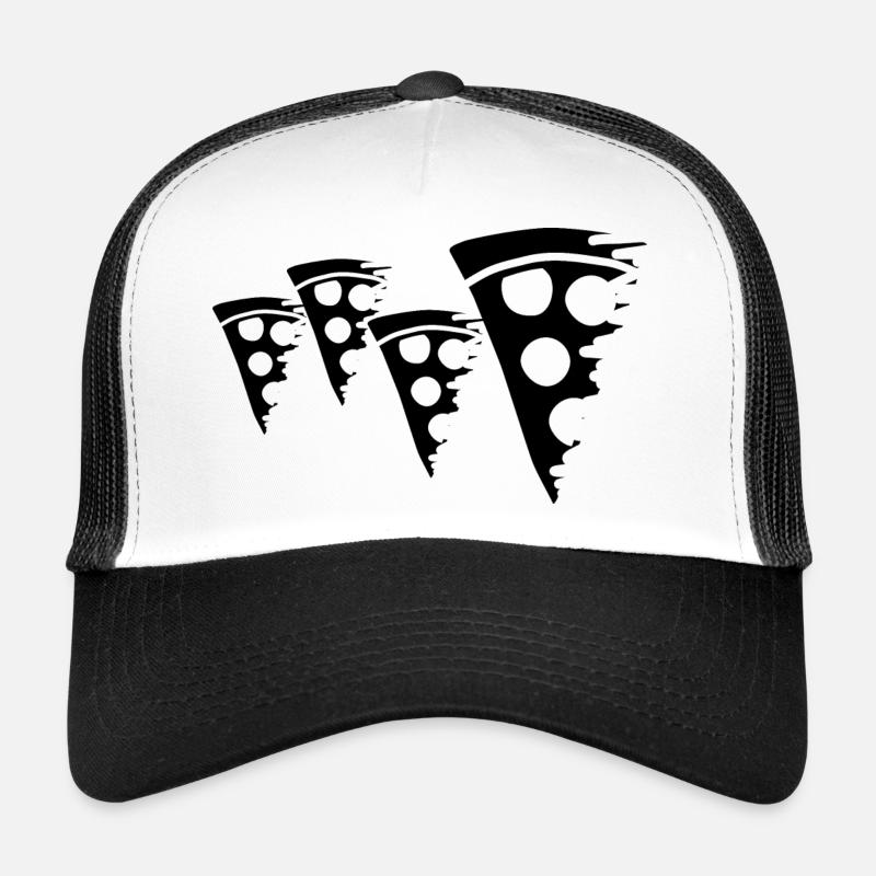 Pizza - Trucker Cap - Weiß/Schwarz
