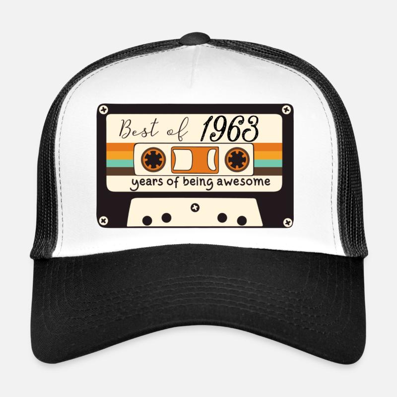1963 - Trucker Cap - white/black