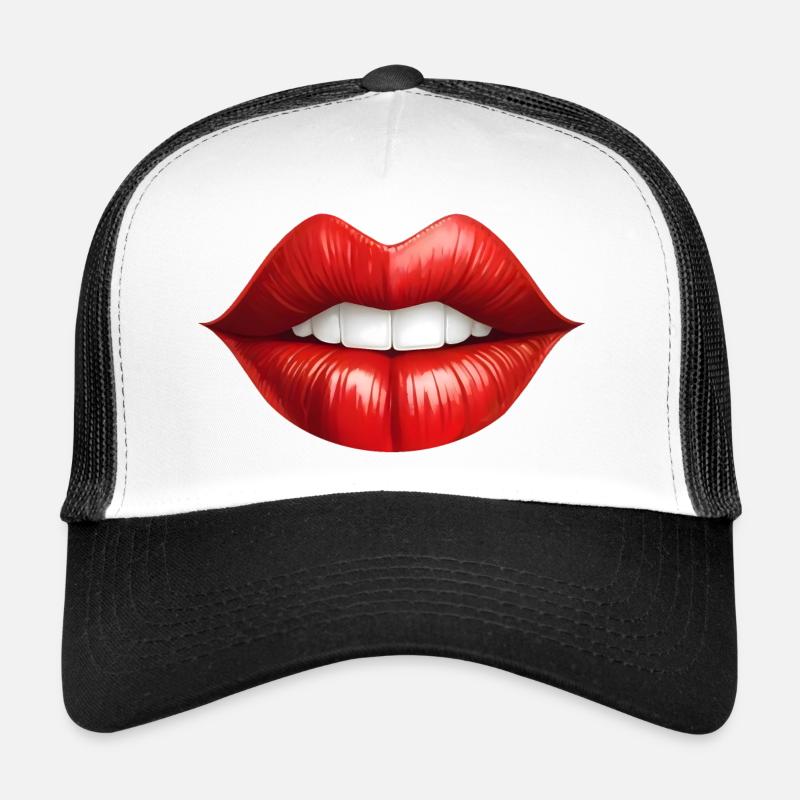Les lèvres rouges sont faites pour être embrassées Casquette trucker 
