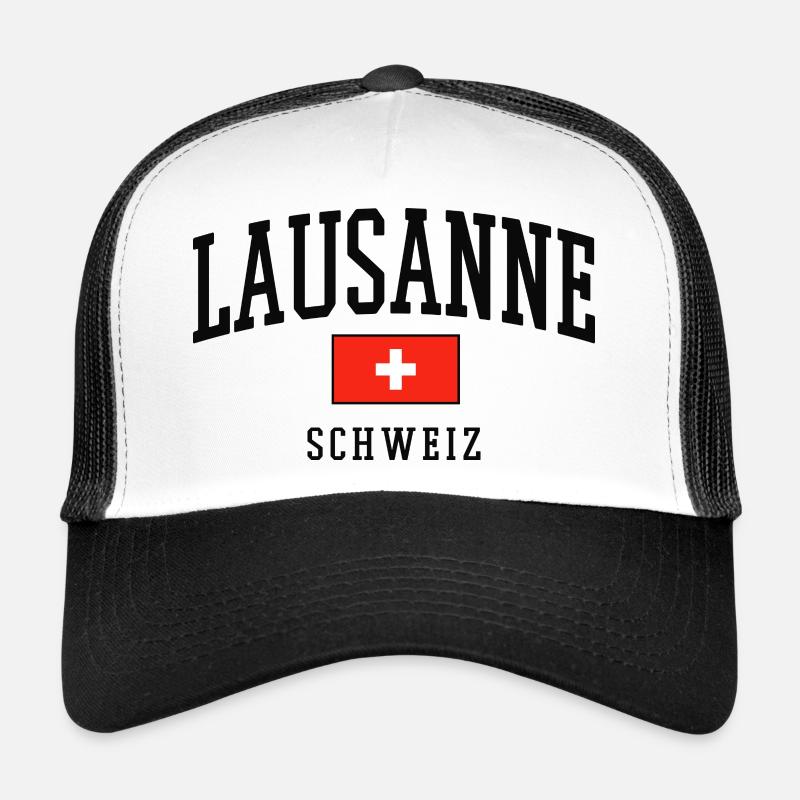 Lausanne - Trucker Cap - Weiß/Schwarz