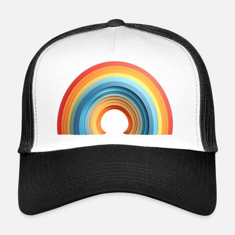 Style de papier arc-en-ciel (fierté) Casquette trucker 