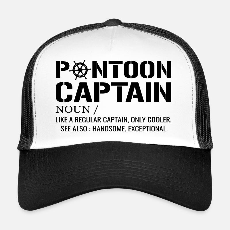 Ponton Kapitän Definition Lustiges Pontonboot Trucker Cap